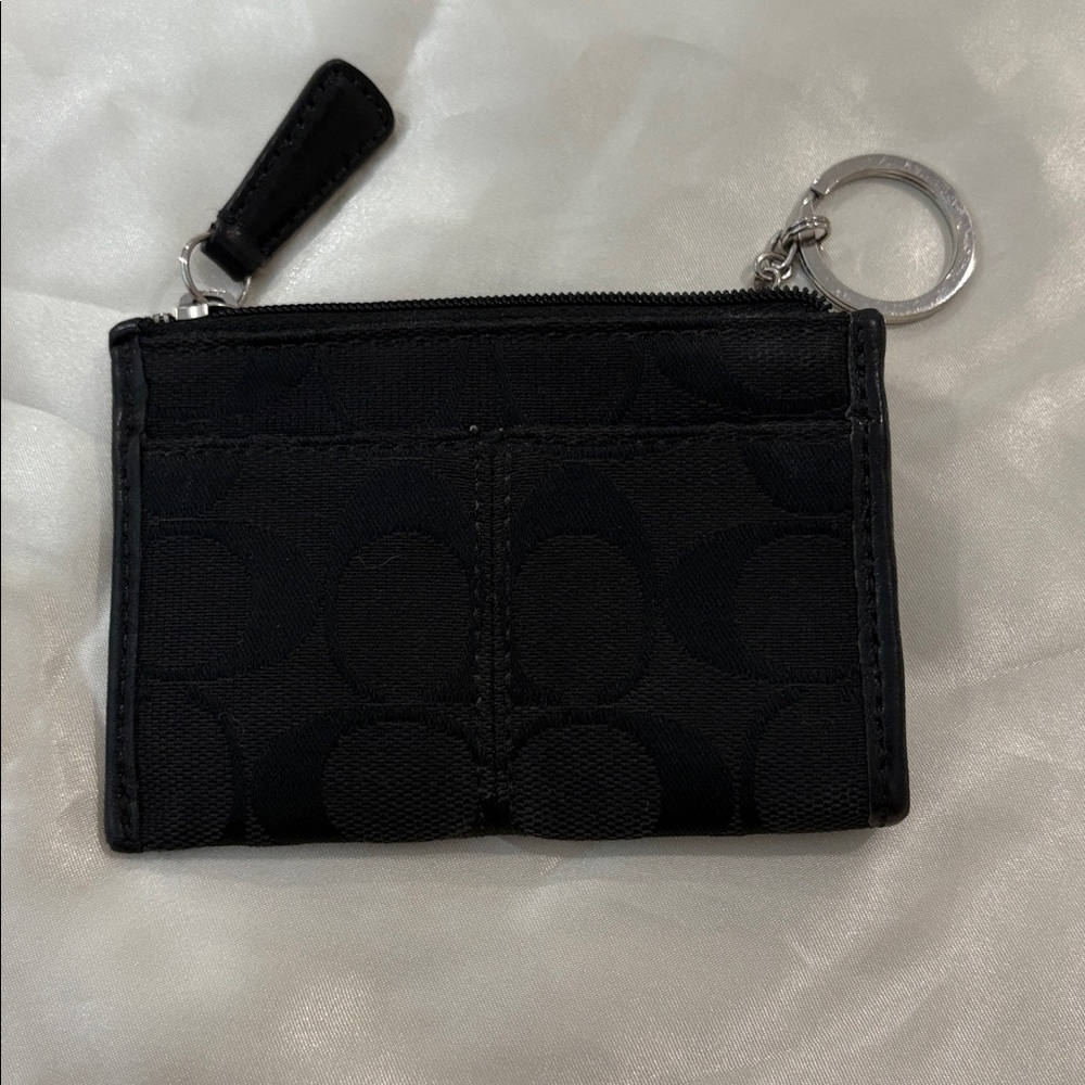 Coach Black Zip Card Holder - Picture 3 of 3